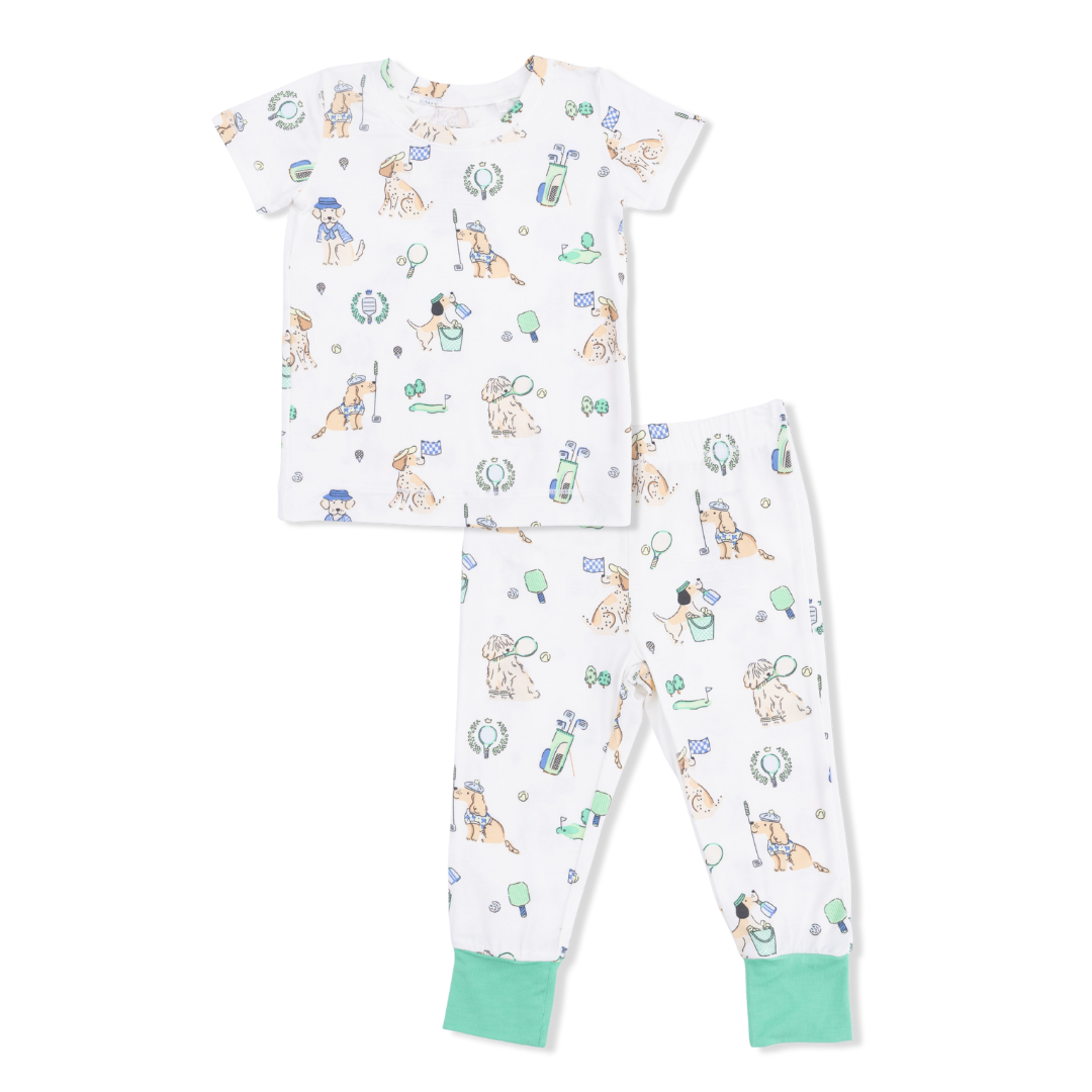 Short Sleeve Loungewear Set - Country Club Dogs