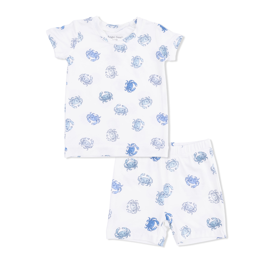 Loungewear Short Set - Blue Crab