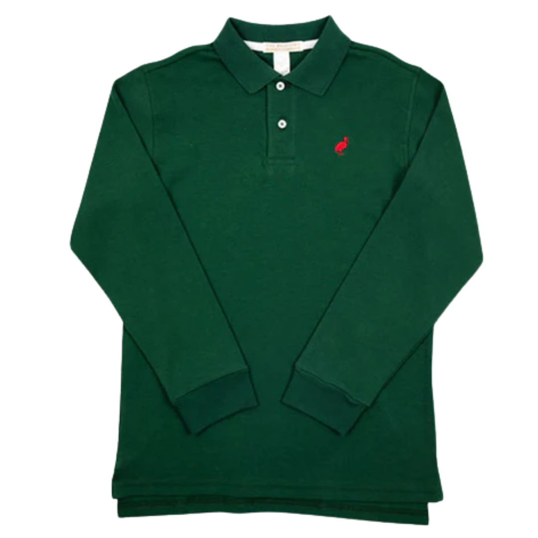 Long Sleeve Prim and Proper Polo - Grier Green