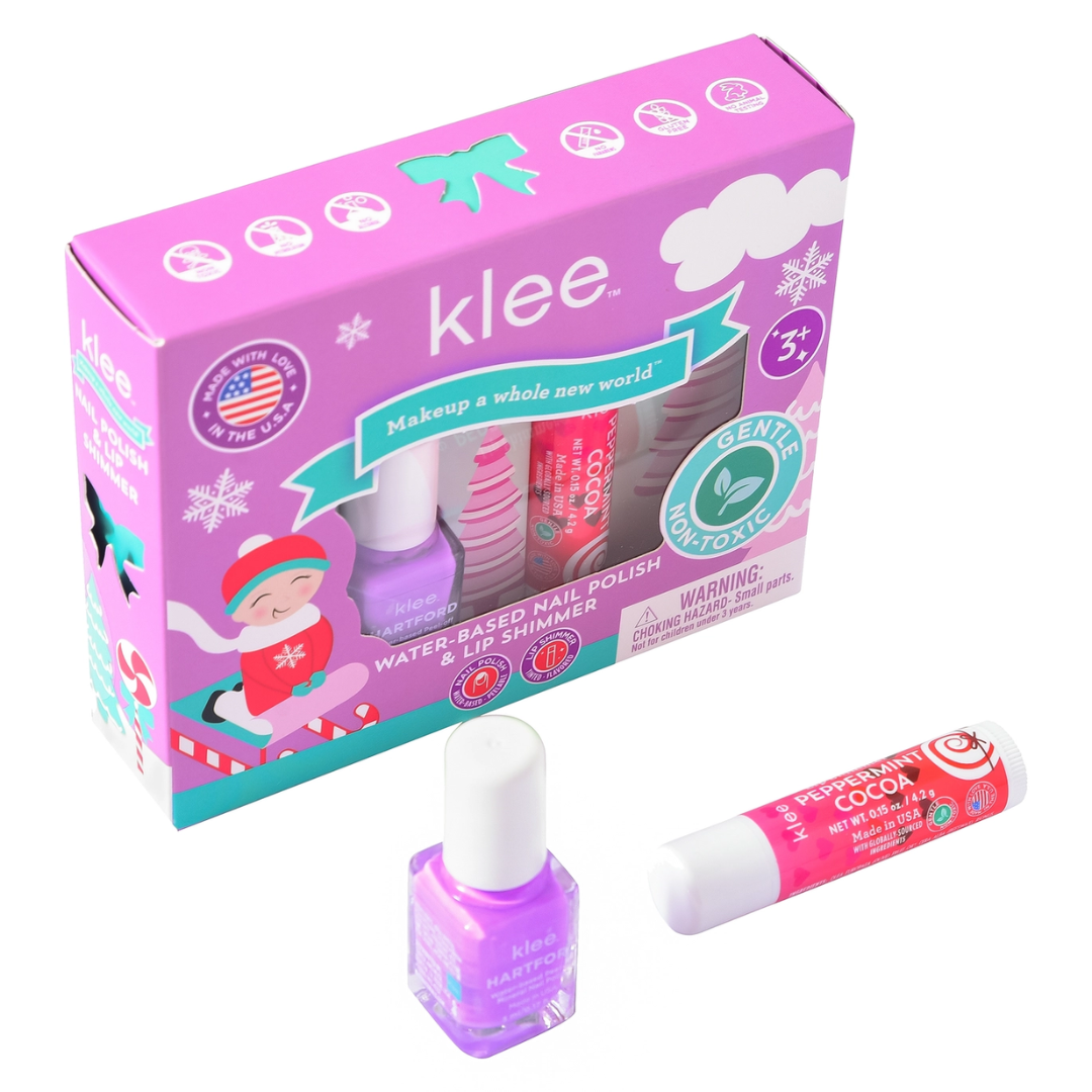 Water-Based Nail Polish & Lip Shimmer Set - Elves' Sleds