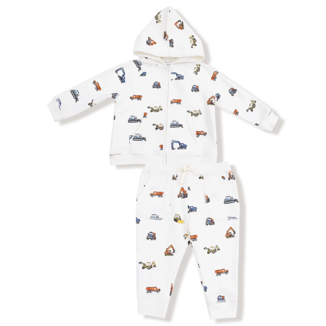 Construction Vehicles Sweatshirt + Jogger Set