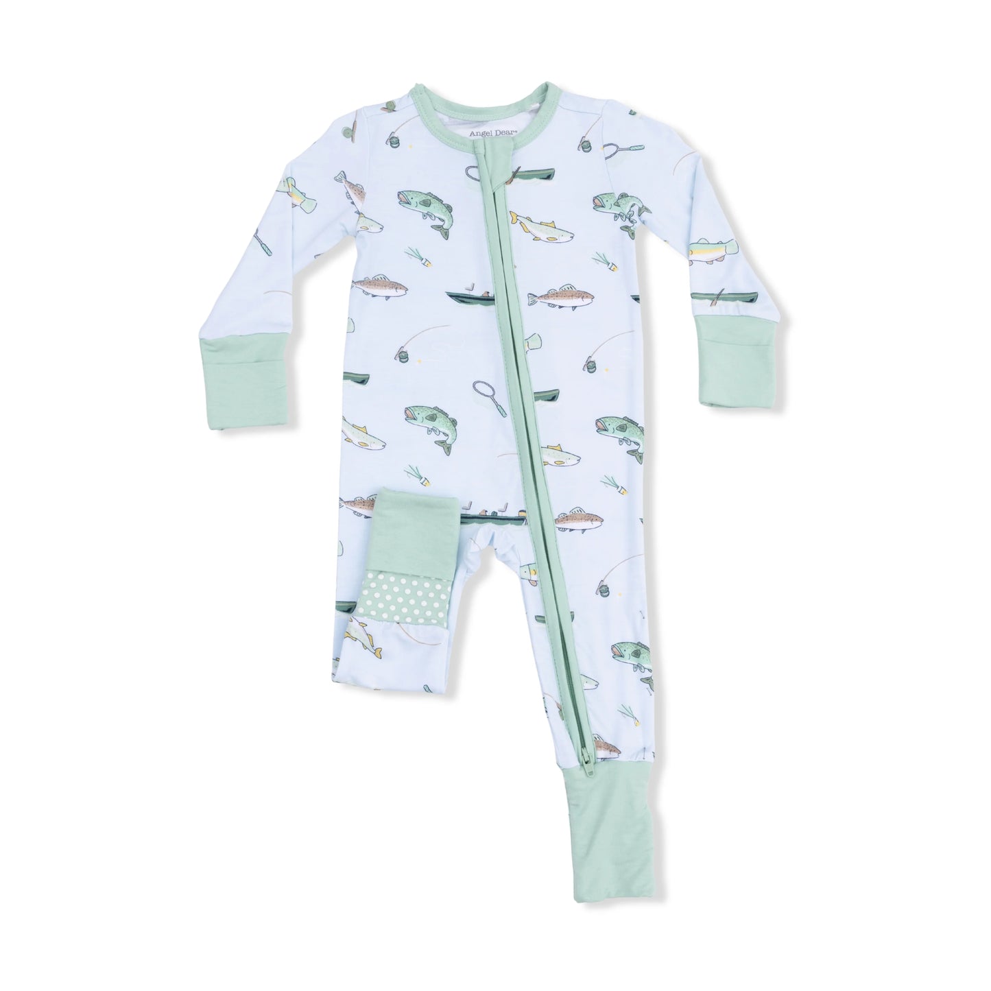 2 Way Zipper Romper - Fishing