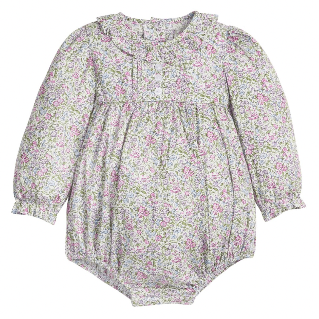 Pleated Caroline Bubble - Lavender Gables Floral