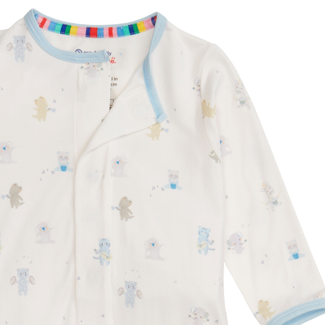 Blue Baby Beats Modal Footie