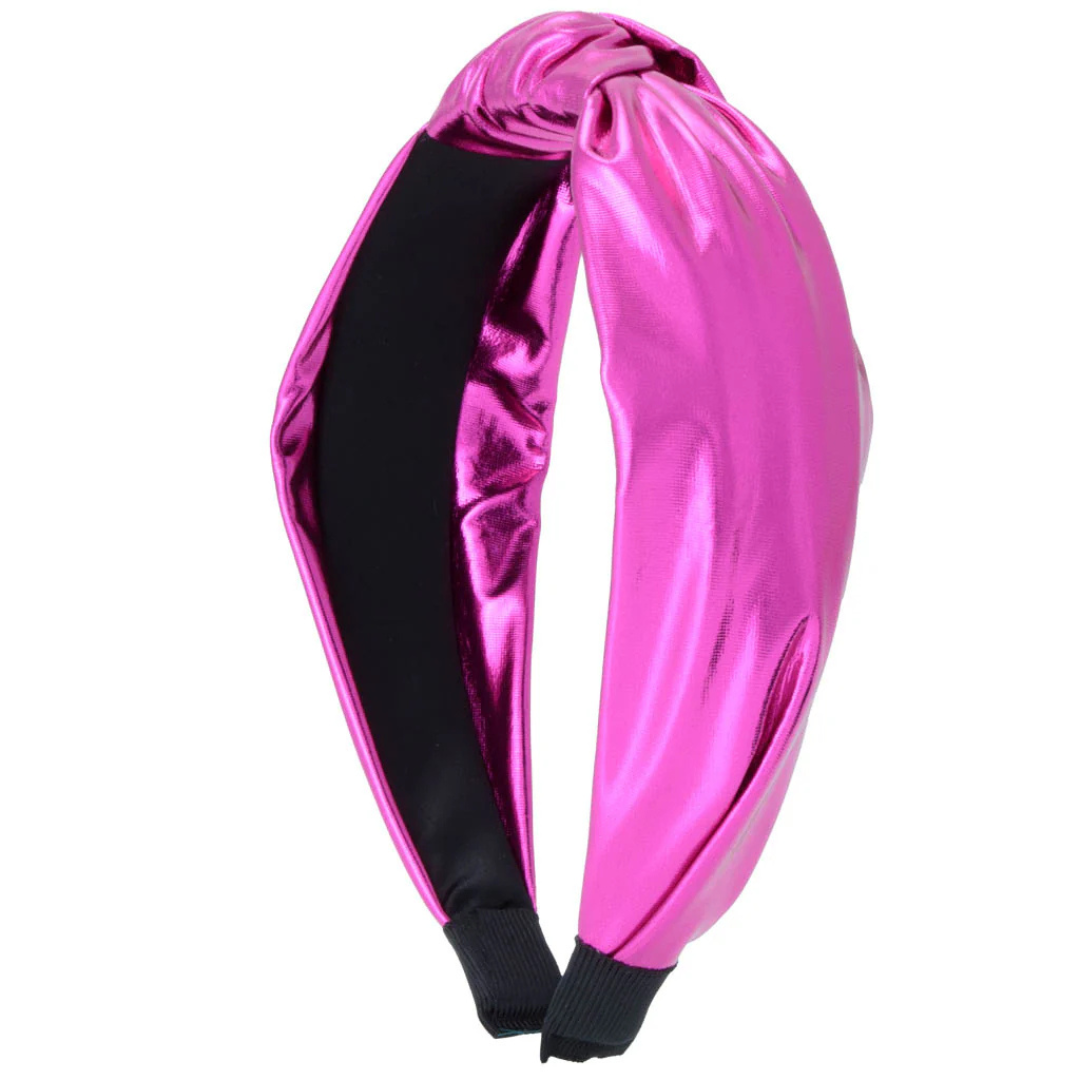 Metallic Headband - Hot Pink