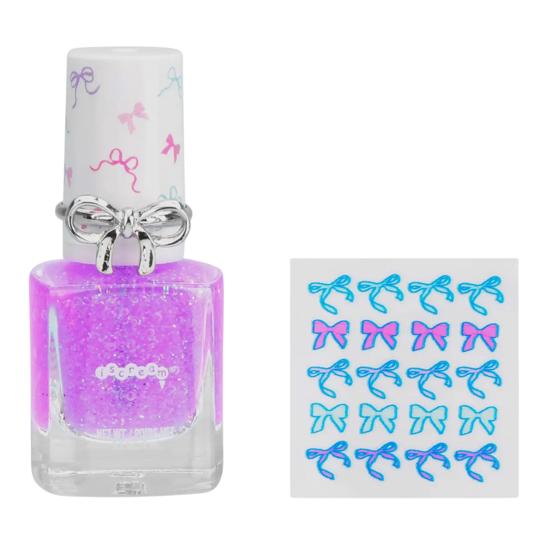 Fancy Bows Nail Polish Ring Set