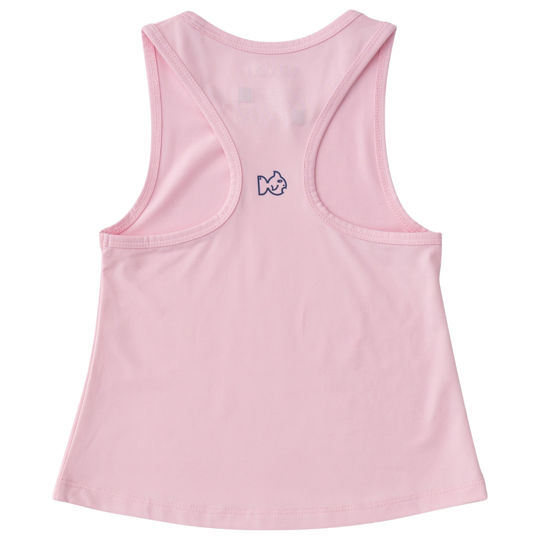 Race Her Back Active Tank - Pink Lady