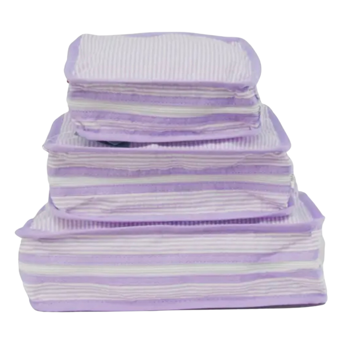 Lilac Seersucker Stacking Set