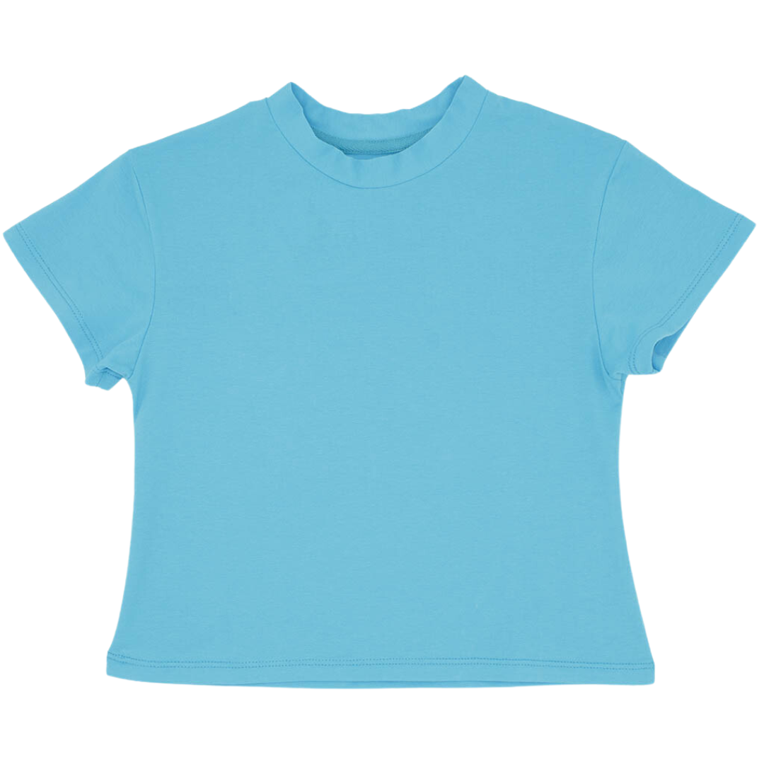 Turquoise Boxy Tee