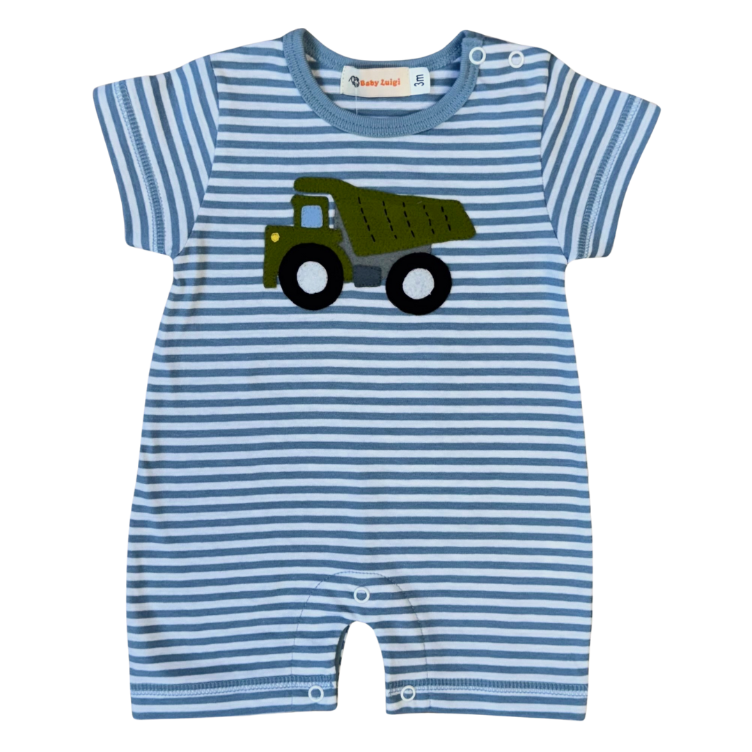 Dumptruck Stripe Romper