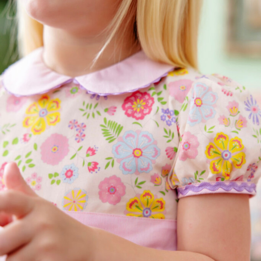 Cindy Lou Sash Dress - Boca Grande Begonia