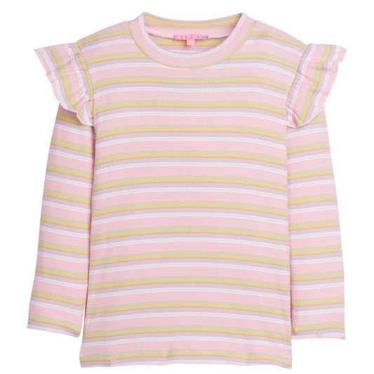 Sadie Top - Pastel Stripe