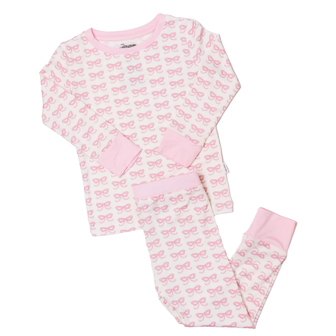 Bow Two-Piece Pajama Set