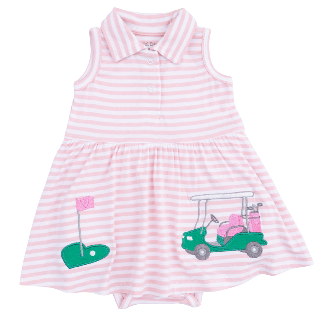 Polo Tennis Dress - Striped Golf