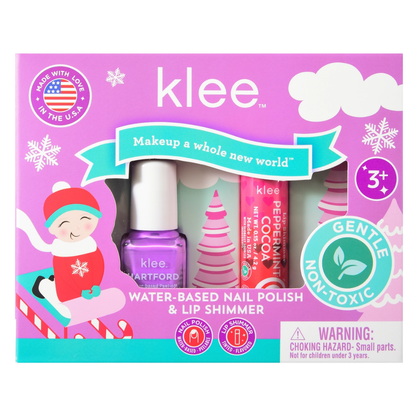 Water-Based Nail Polish & Lip Shimmer Set - Elves' Sleds