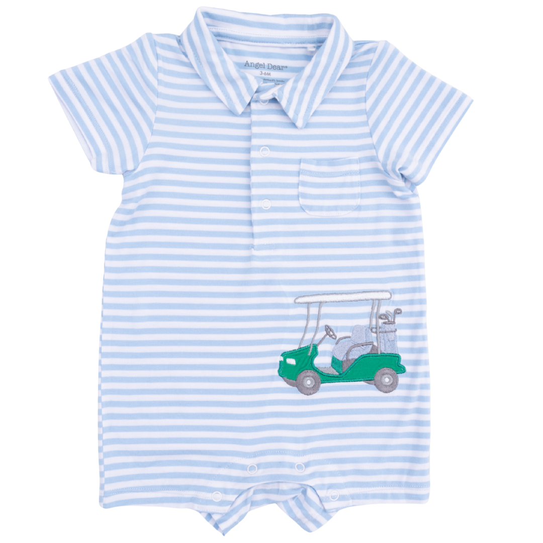 Polo Shortie - Striped Golf