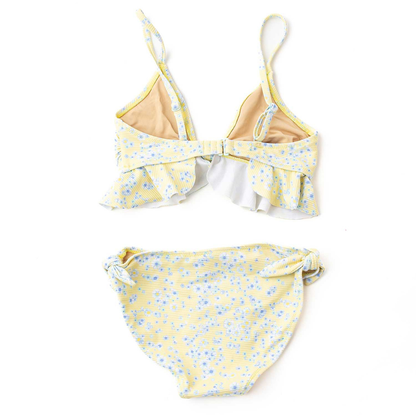 Ribbed Ruffle Two Piece - Butter Blooms