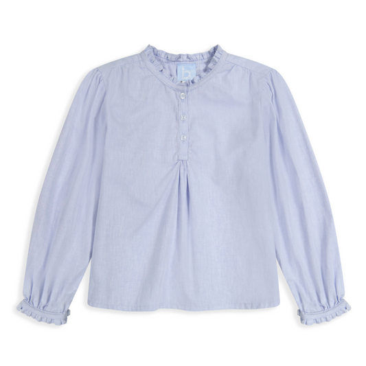 Morgan Blouse - Blue Chambray