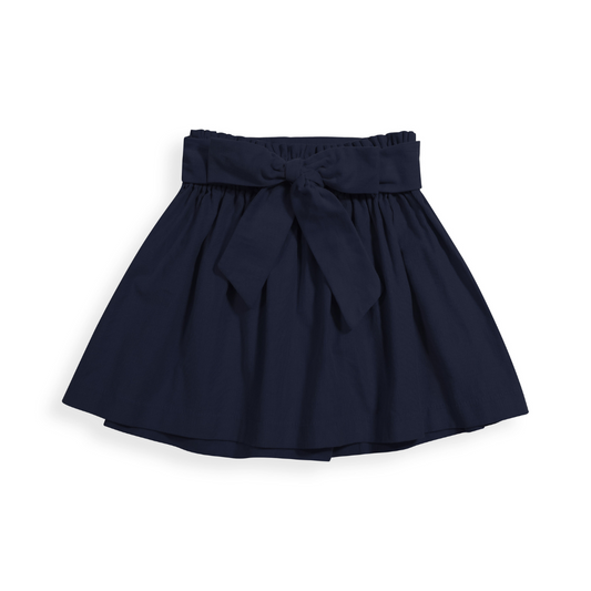 Becca Skirt with Bow - Navy Cord