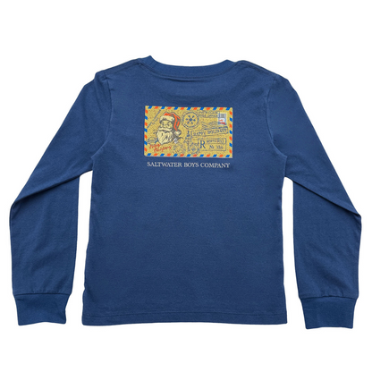 Christmas Postcard Long Sleeve Graphic Tee