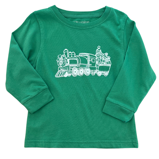 Green Holiday Train Tee