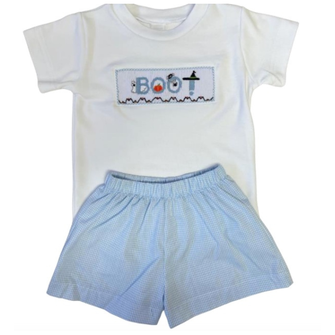 Boo Smocked Short Set