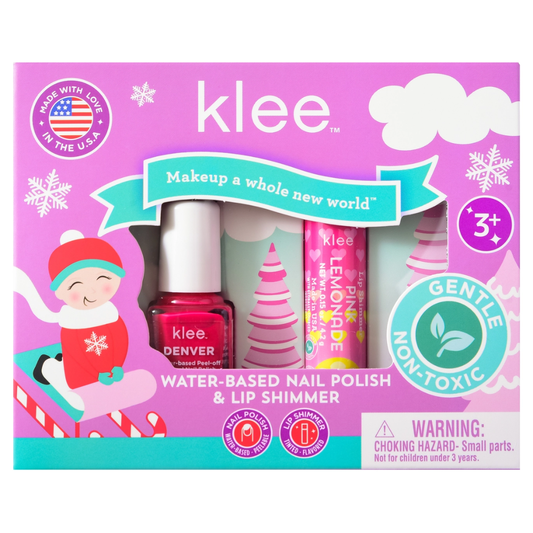 Water-Based Nail Polish & Lip Shimmer Set - Angels' Skates