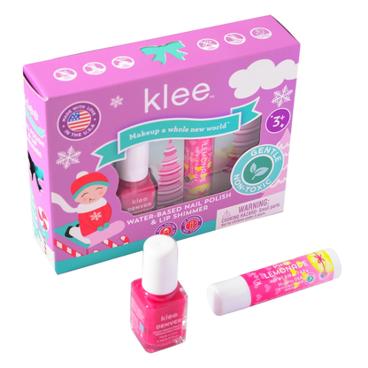 Water-Based Nail Polish & Lip Shimmer Set - Angels' Skates
