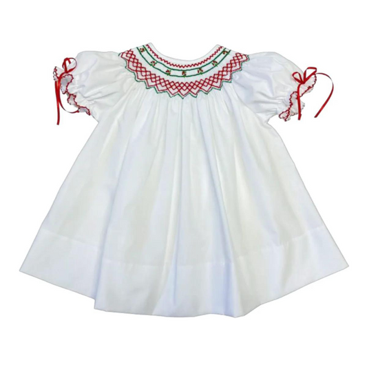 Emma Dress - White Christmas