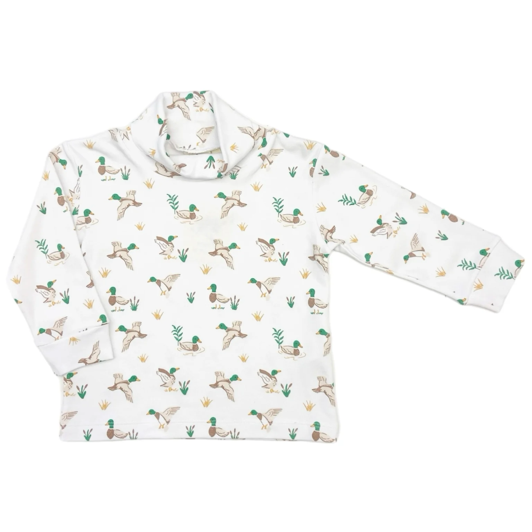 Mallard Printed Turtleneck