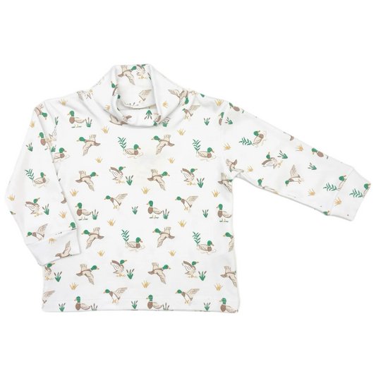 Mallard Printed Turtleneck