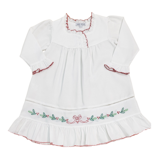 Christmas Holly Bow Nightgown