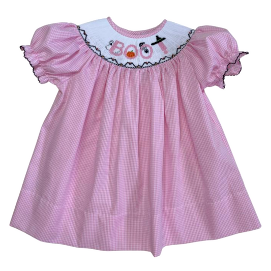 Boo Smocked Dress