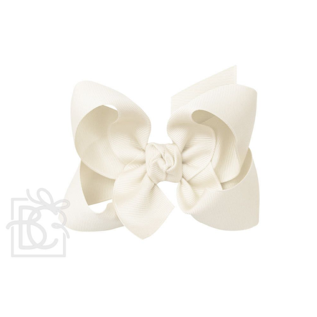 4.5" Signature Grosgrain Double Knot Bow on Clip