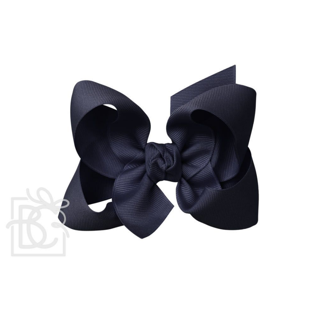 4.5" Signature Grosgrain Double Knot Bow on Clip