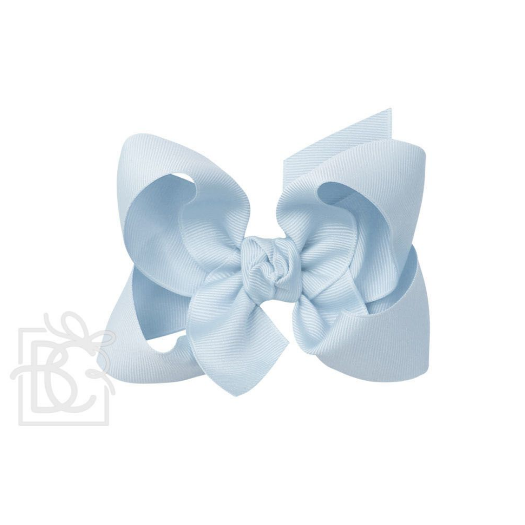 4.5" Signature Grosgrain Double Knot Bow on Clip