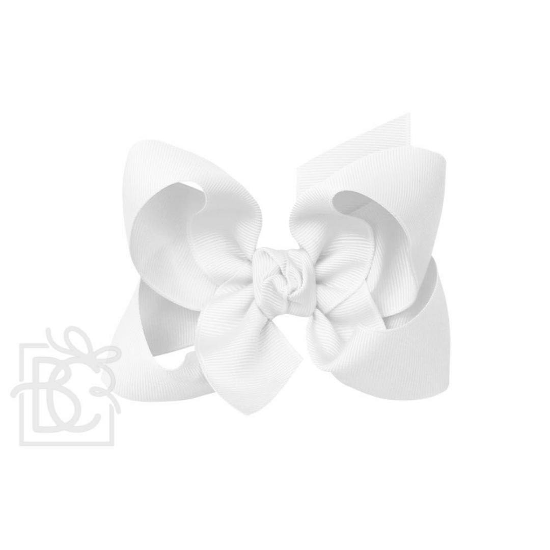 4.5" Signature Grosgrain Double Knot Bow on Clip