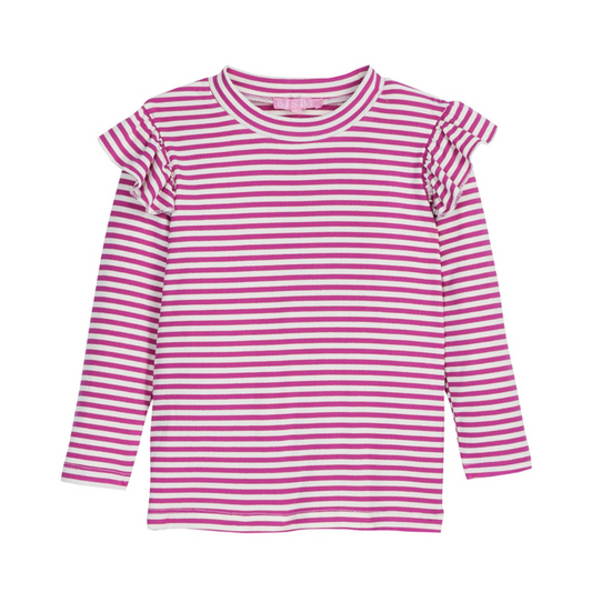 Sadie Top - Fruit Punch Sparkle Stripe