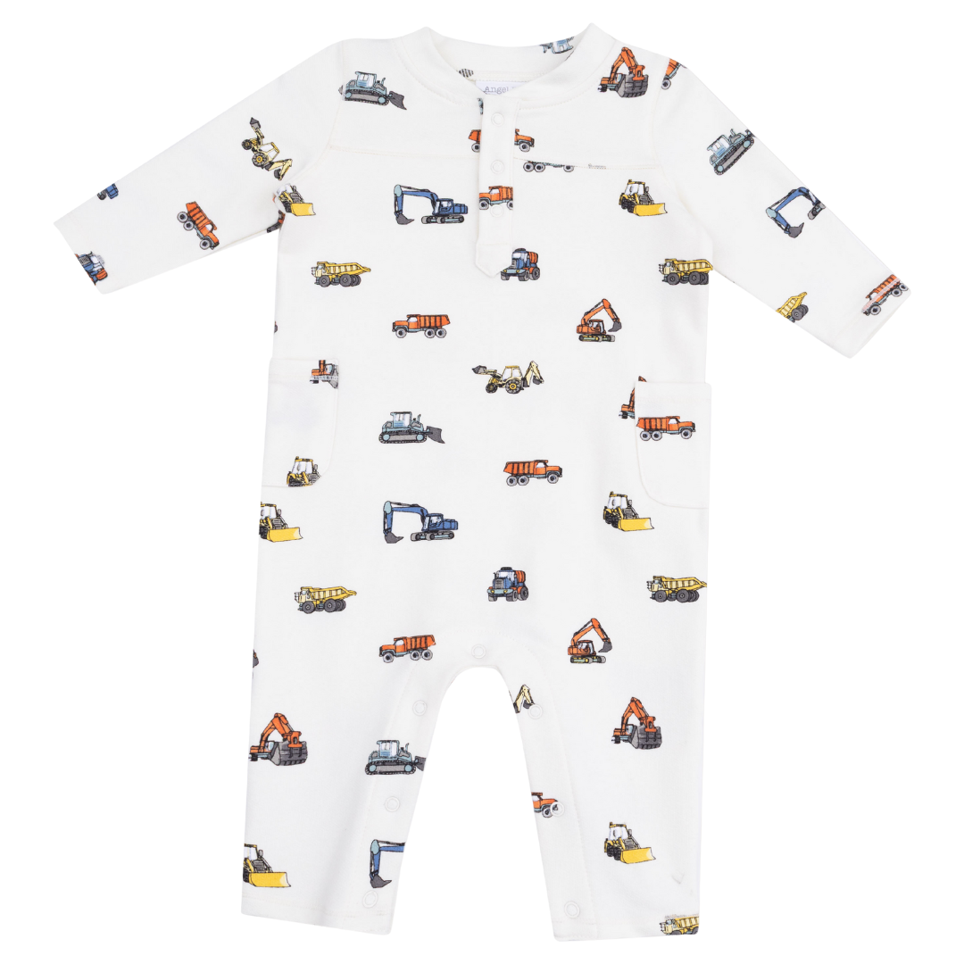 Uni Romper - Construction Vehicles