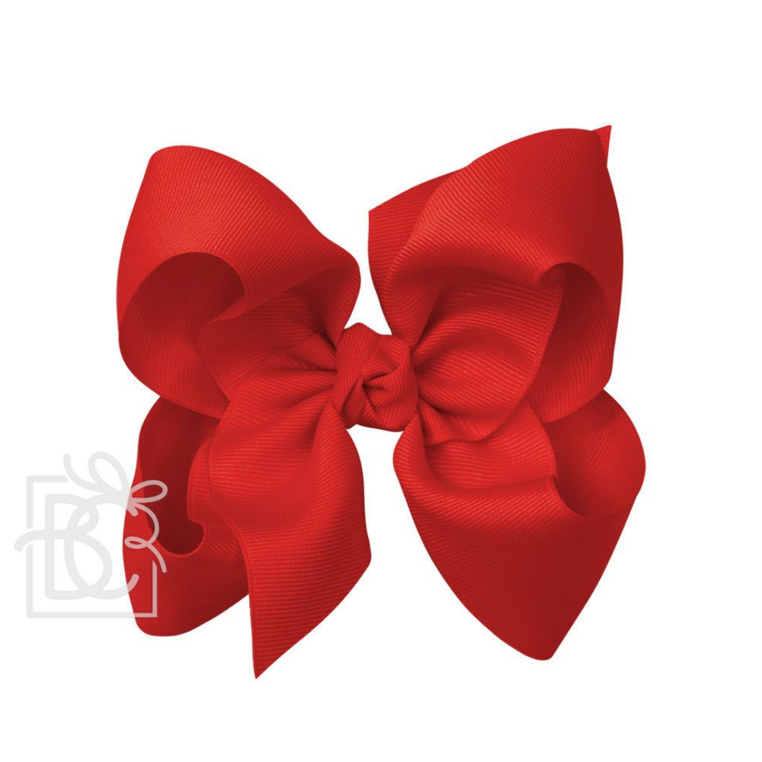 5.5" Signature Grosgrain Double Knot Bow on Clip