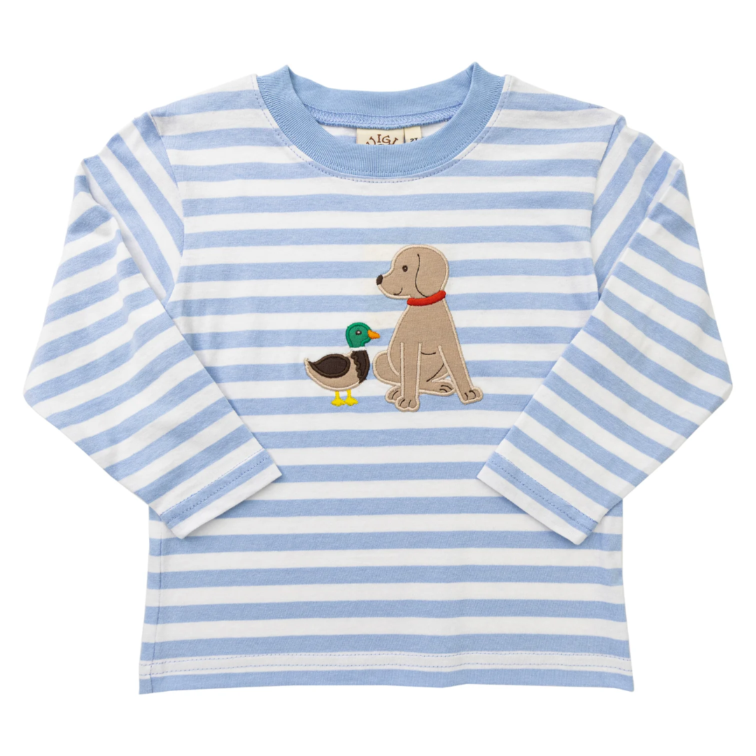 Puppy with Mallard Long Sleeve Tee