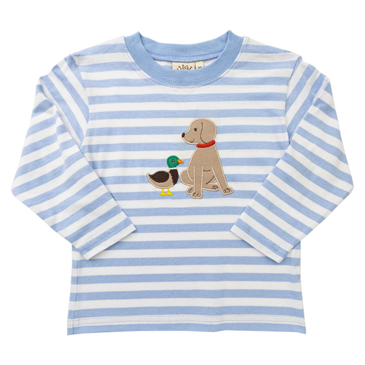 Puppy with Mallard Long Sleeve Tee