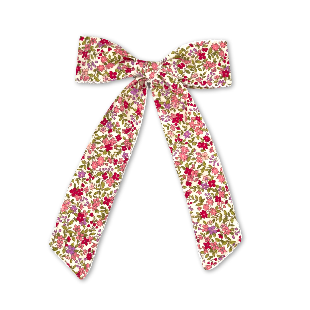 Lola Long Bow - Autumn Floral