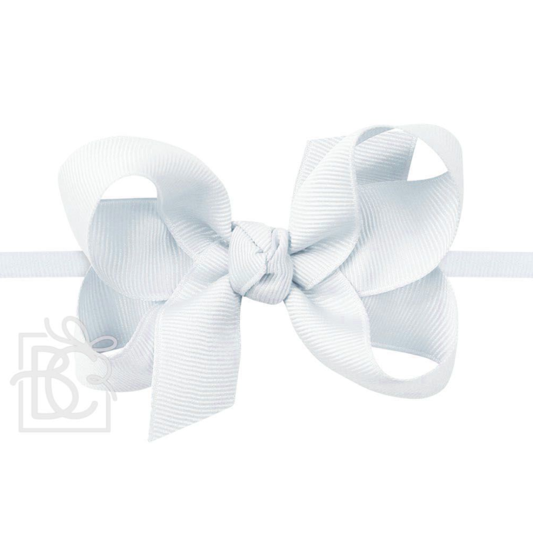 1/4" Pantyhose Headband w/ Signature Grosgrain Bow