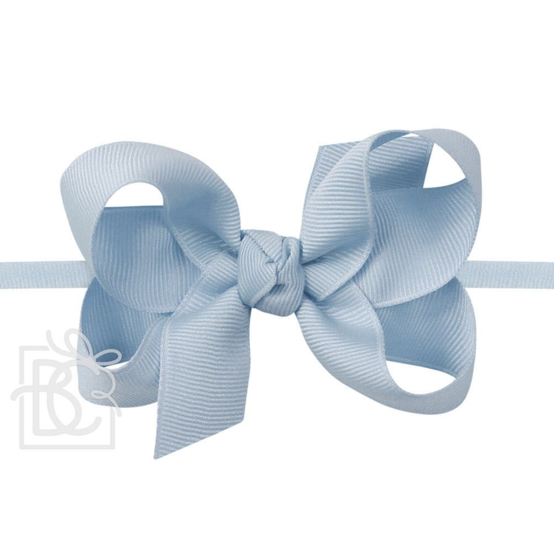 1/4" Pantyhose Headband w/ Signature Grosgrain Bow