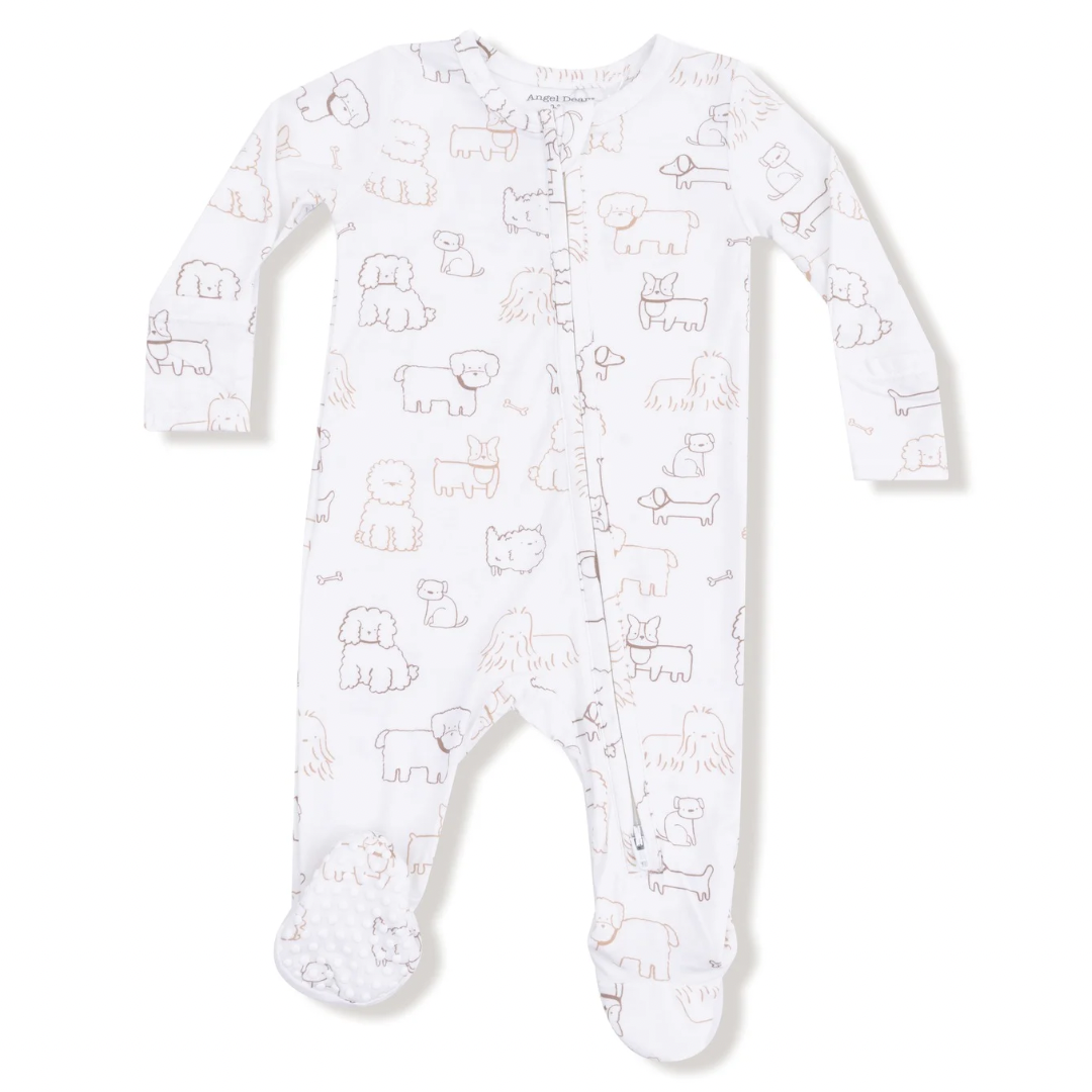 Neutral Pups - 2 Way Zipper Footie
