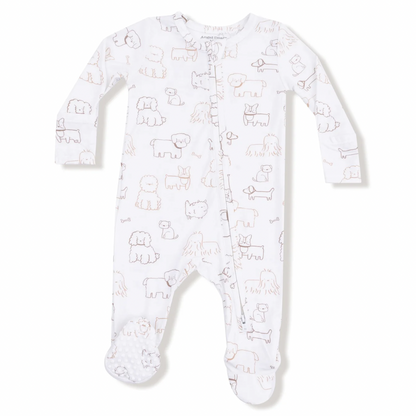 Neutral Pups - 2 Way Zipper Footie
