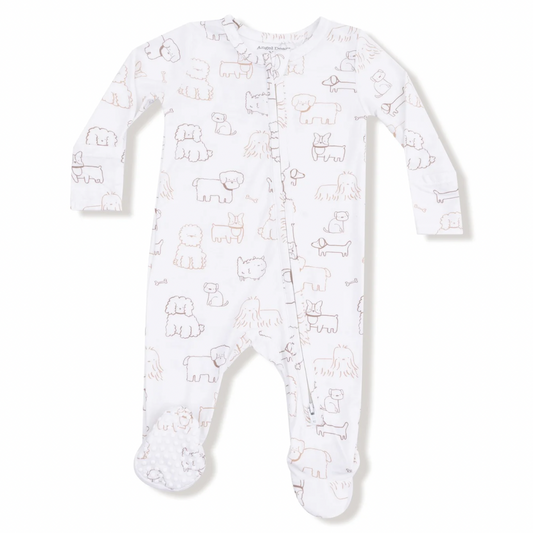 Neutral Pups - 2 Way Zipper Footie
