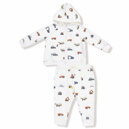 Construction Vehicles Sweatshirt + Jogger Set