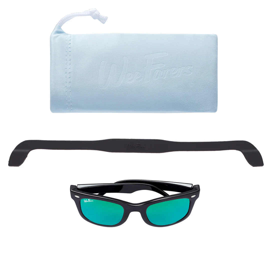 Polarized WeeFarers - Black w/ Sea Green